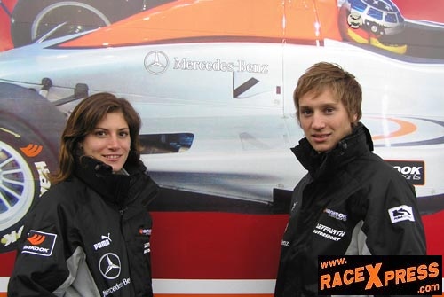 Renger vd Zande en teamgenote Cyndie Allemann